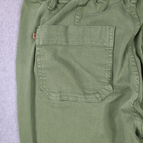 Judy Blue Pants Women 11/30 Green Garment Dyed Pockets Drawstring - Picture 8 of 15